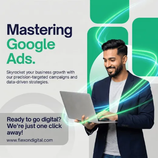 Professional using laptop for Google Ads Management