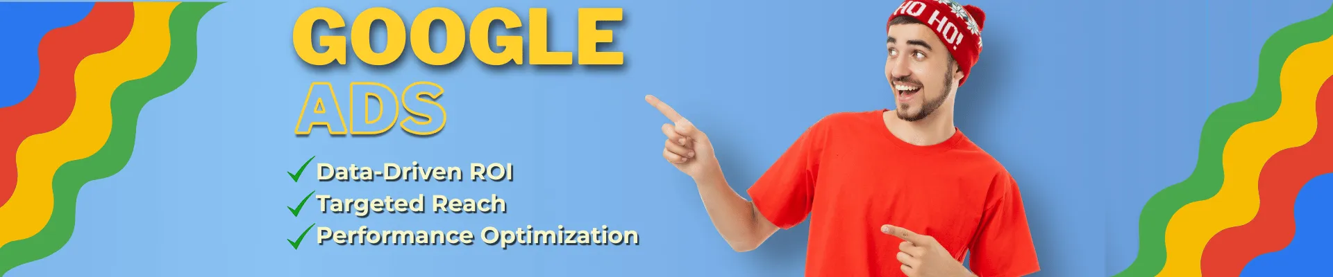 Google Ads Services and Data-Driven ROI Optimization Banner